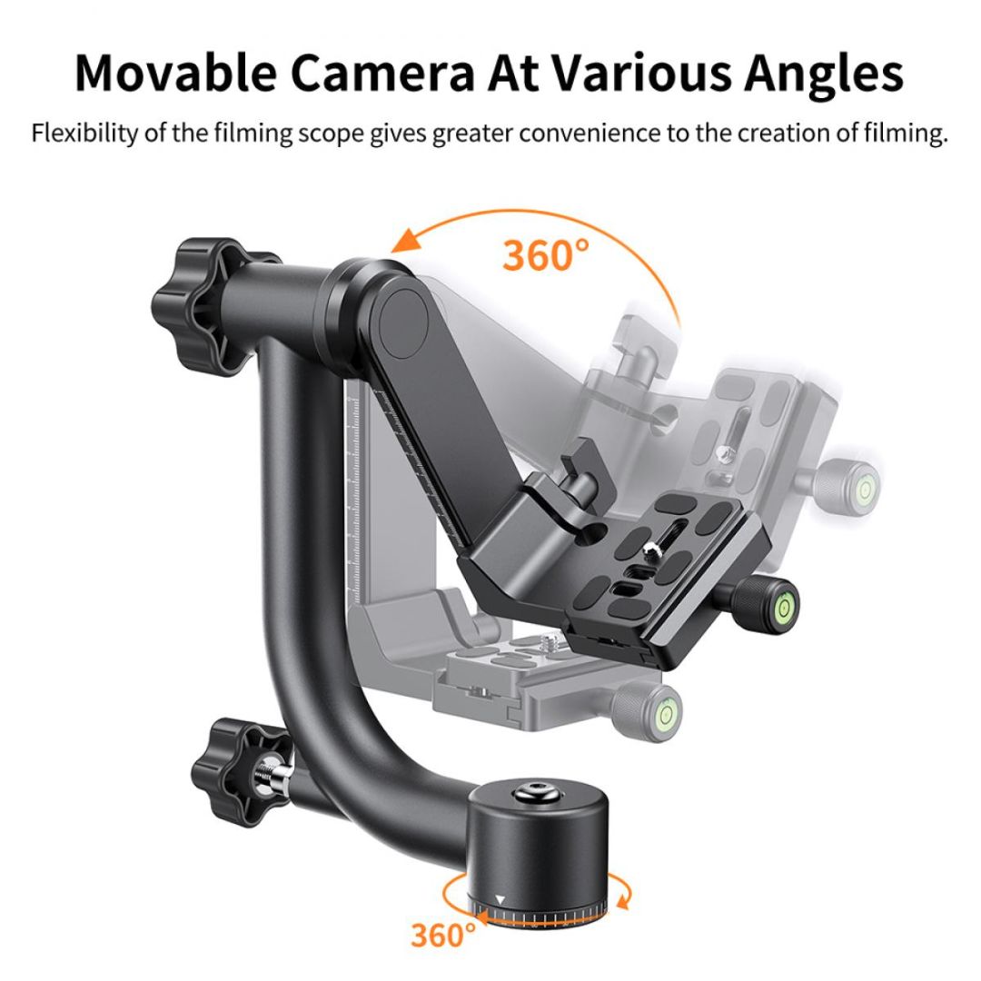K&F Concept Aluminum Panoramic Gimbal Head KF31.033 - 4